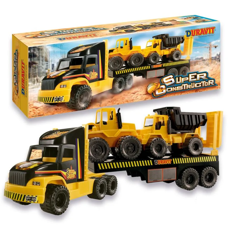 Camión grande constructor